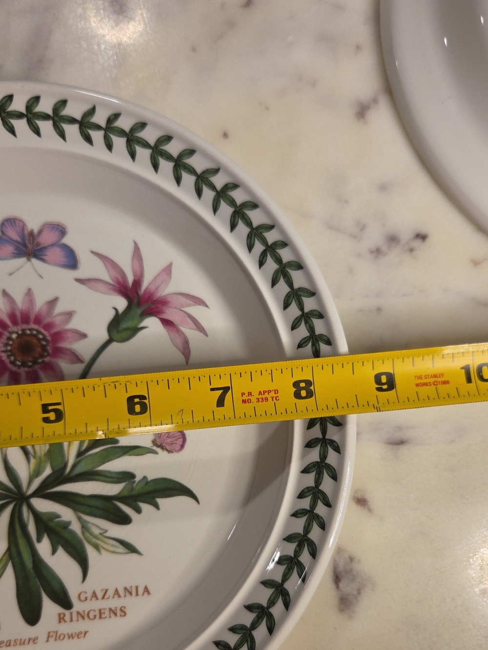 Vintage Portmeirion The Botanic Garden Floral Salad Plates 1972 | Britian Set 4 - Picture 9 of 13
